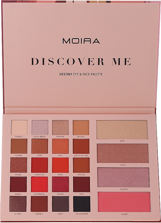 Палетка для макіяжу - Moira Discover Me Destiny Eye & Face Palette — фото N1