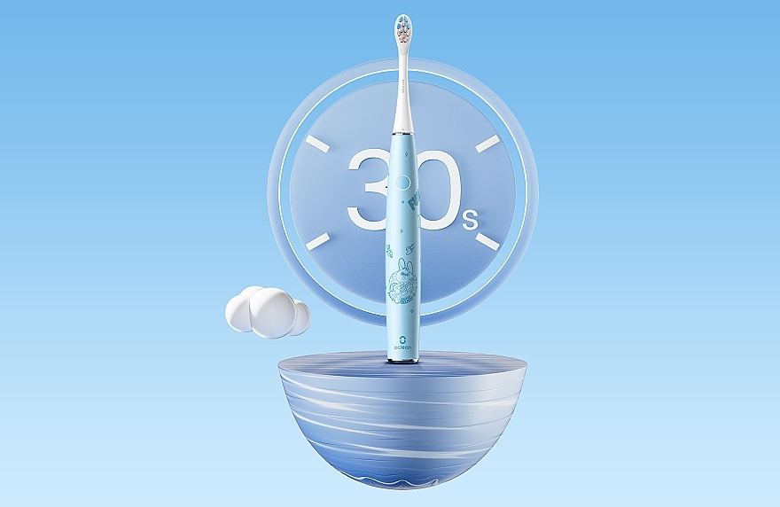 Електрична зубна щітка Oclean Kids Blue, 2 насадки - Oclean Kids Electric Toothbrush Blue — фото N14