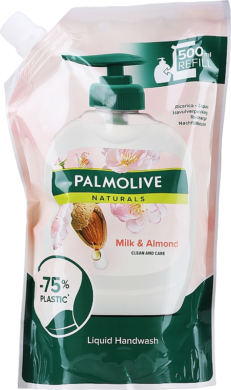 Рідке мило "Молочко та Мигдаль" зволоження для чутливої шкіри, в економічній упаковці - Palmolive Naturel — фото N3