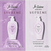 Духи, Парфюмерия, косметика Набор по уходу за волосами - Kose Cosmeport Je l'aime Amino Supreme Cashmere Moist Gloss