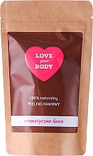 Скраб для тіла кавовий "Ароматна кава" - Love Your Body Peeling — фото N1