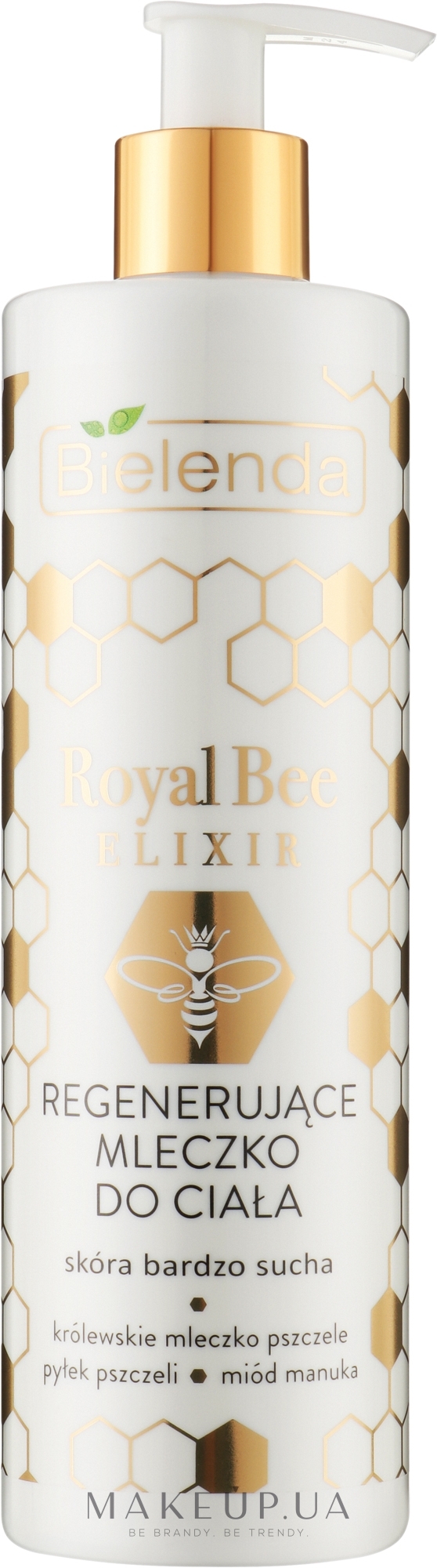 Восстанавливающее молочко для тела - Bielenda Royal Bee Elixir Regenerating Body Milk — фото 400ml