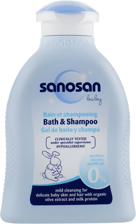Детский шампунь-гель для купания 2 в 1 - Sanosan Baby Bath & Shampoo — фото N1