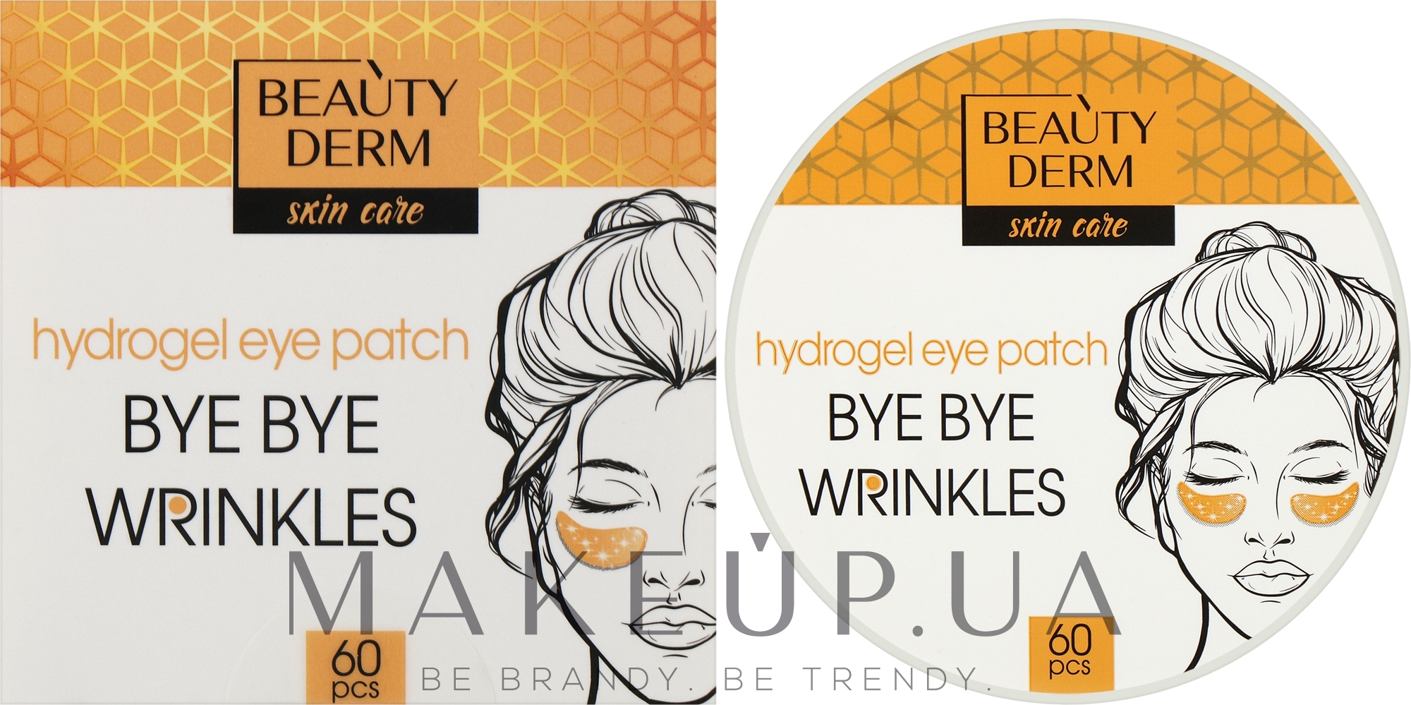 Золоті гідрогелеві патчі - Beauty Derm Bye Bye Wrinkles Hydrogel Eye Patch — фото 60шт