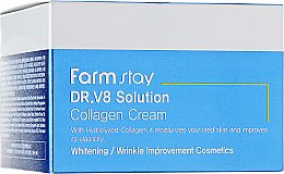 Крем для обличчя з колагеном від зморщок з освітлювальною дією - FarmStay DR.V8 Solution Collagen Cream — фото N2
