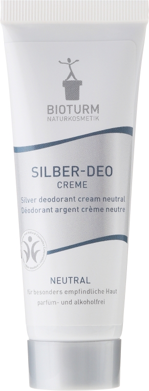 Серебряный кремовый дезодорант №39 - Bioturm Silber-Deo Neutral Cream No.39 — фото N1