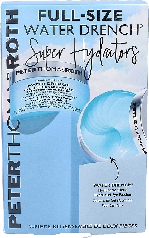 Набор - Peter Thomas Roth Water Drench Full-Size (f/cr/50ml + eye/patch/60pcs) — фото N2