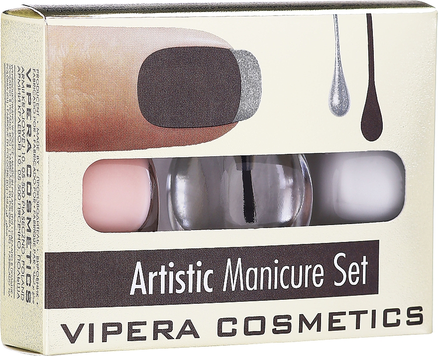 Набір лаків - Vipera Artistic Manicure Set (nail/pol/3x5,5ml) — фото N1
