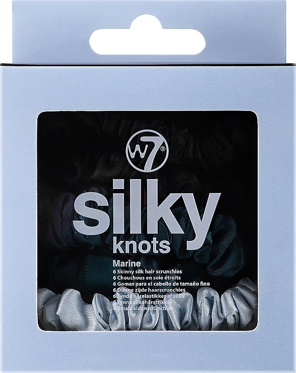 Набір резинок для волосся, 6 шт. - W7 Cosmetics Silky Knots Marine — фото N1