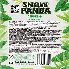 Серветки паперові двошарові, 50шт - Сніжна панда — фото N3