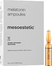 Парфумерія, косметика Ампули для обличчя "Мелатонін нічний догляд" - Mesoestetic Home Performance Melatonin Ampoules