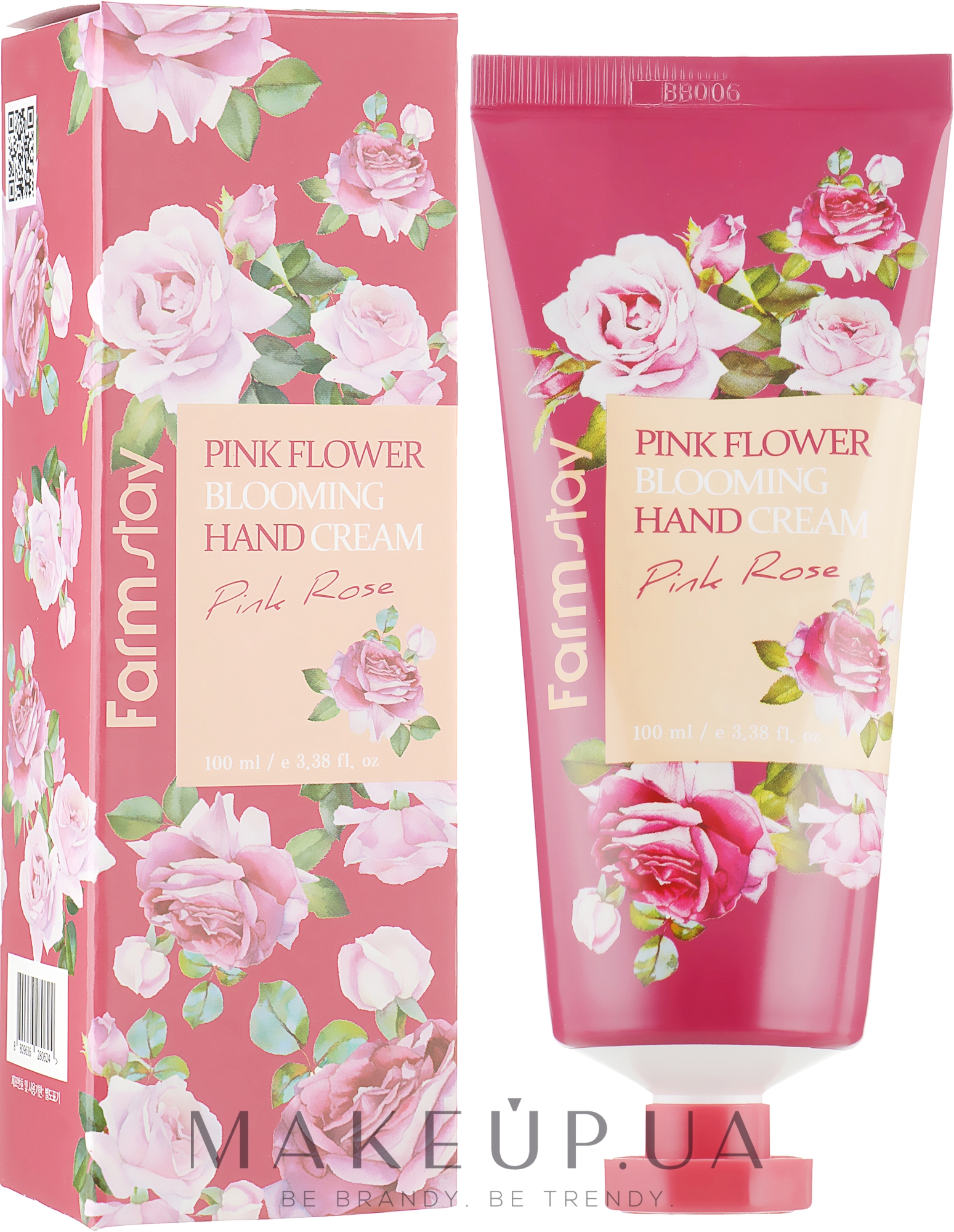 Крем для рук с экстрактом розы - FarmStay Pink Flower Blooming Hand Cream Pink Rose — фото 100ml