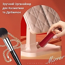 Зеркало для макияжа с LED подсветкой и аккумулятором, белое - Aimed Makeup Mirror 360 — фото N8