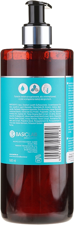 Шампунь против выпадения волос - BasicLab Dermocosmetics Capillus Anti Hair Loss Stimulating Shampoo — фото N5
