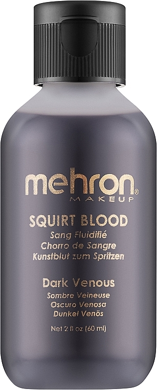 Кровь для брызг - Mehron Squirt Blood Dark Venous — фото N1