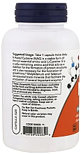 Пищевая добавка "N-Ацетилцистеин", 600 мг - Now Foods NAC Veg Capsules — фото N3