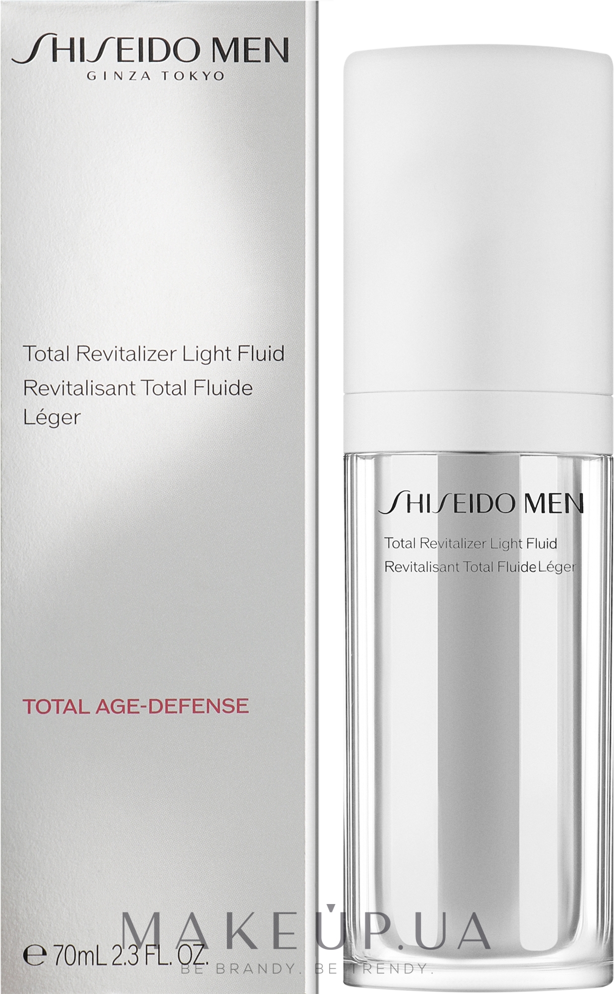 Комплексный омолаживающий флюид для лица - Shiseido Men Total Revitalizer Light Fluid — фото 70ml