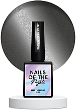 Голографічний топ з ефектом котячого ока - Nails Of The Night Holographic Tip Cat Eye — фото N1