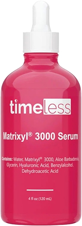 Антивікова сироватка для обличчя - Timeless Skin Care Serum Matrixyl 3000 + Hyaluronic Acid — фото N3