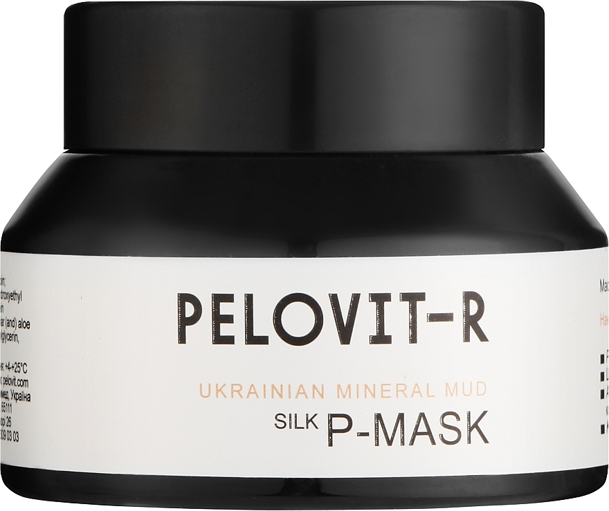 Шелковая маска для лица с черной икрой - Pelovit-R P-Mask — фото N1