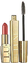 Духи, Парфюмерия, косметика Набор - Avon Luxe Nude Slip (mascara/7ml + lipstick/3.6g)