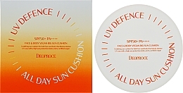 Сонцезахисний кушон для обличчя та тіла - Deoproce UV Defence All Day Sun Cushion SPF50+ PA++++ — фото N2