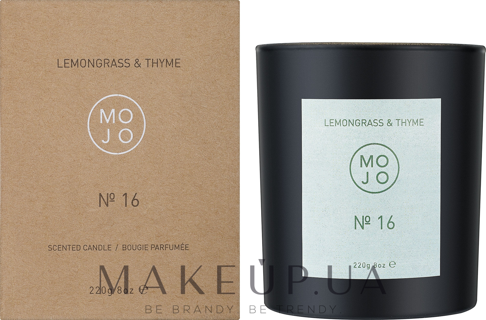 Mojo Lemongrass & Thyme №16 - Ароматическая свеча — фото 220g