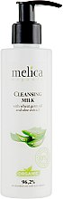 Парфумерія, косметика Очищаюче молочко з маслом зародків пшениці і екстрактом алое - Melica Organic Cleansing Milk