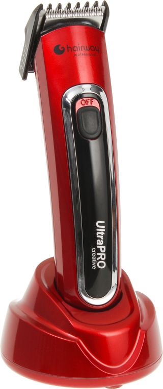 Машинка для стрижки волосся, червона - Hairway Ultra Pro Creative — фото N1