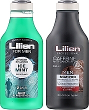 Набір - Lilien For Men Ice Mint (shm/350ml + sh/gel/350ml) — фото N2