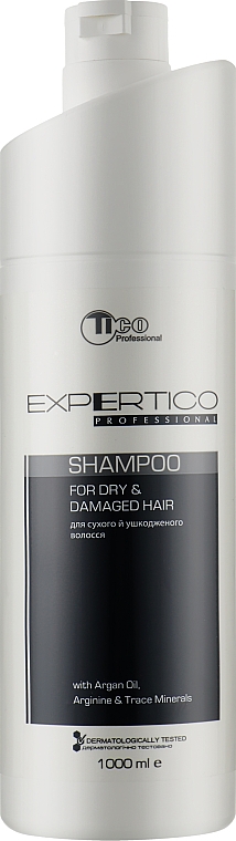 Шампунь для сухих и поврежденных волос с аргановым маслом - Tico Professional Expertico