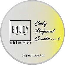 Парфумерія, косметика Парфумована масажна свічка - Enjoy Professional Shimmer Perfumed Candle Cocky #4