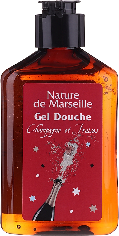 Набір "Полуниця й шампанське" - Nature De Marseille (sh/gel/150ml +cr/60ml + b/balm/100ml + soap/95g) — фото N4