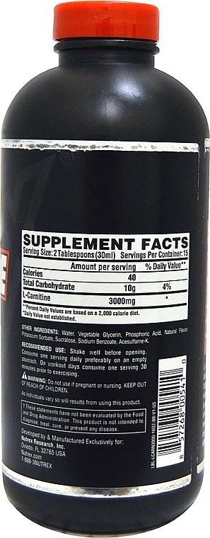 Рідкий карнітин - Nutrex Research Liquid Carnitine Green Apple 3000 — фото N2