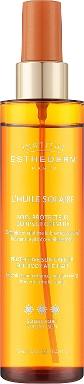 Сонцезахисна олія-спрей для тіла і волосся - Institut Esthederm Sun Care*** Oil Body And Hair Care — фото N1
