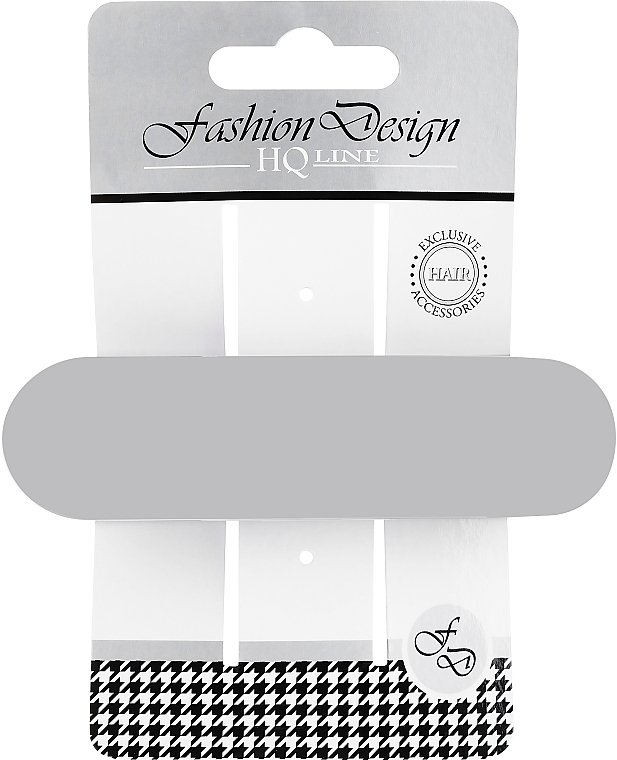 Заколка-автомат для волосся "Fashion Design", 28403, сіра - Top Choice Fashion Design HQ Line — фото N1