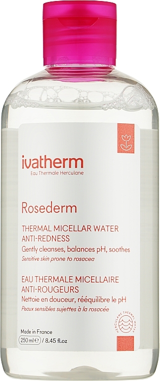 Rosederm міцелярний лосьйон для шкіри схильної до почервоніннь - Ivatherm Rosederm Anti-Redness Micellar Lotion