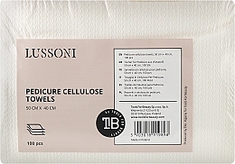Духи, Парфюмерия, косметика Одноразовые полотенца из целлюлозы для педикюра - Lussoni Pedicure Cellulose Towels 