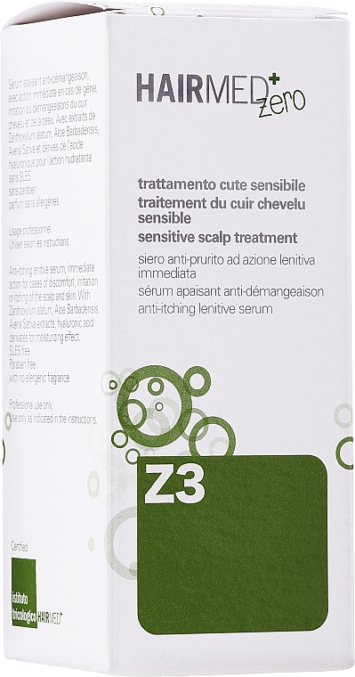 Сыворотка против зуда для кожи головы - Hairmed Z3 Anti-Itching Lenitive Serum — фото N2