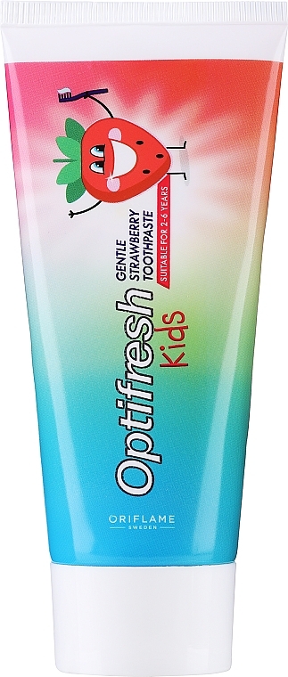 Дитяча зубна паста з полуничним смаком "Оптіфреш" - Oriflame Optifresh — фото N1