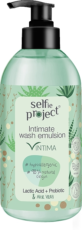 Емульсія з алое для інтимної гігієни - Selfie Project Intimate Wash Emulsion — фото N1
