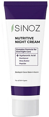 Живильний нічний крем для обличчя - Sinoz Nutritive Night Cream — фото N1