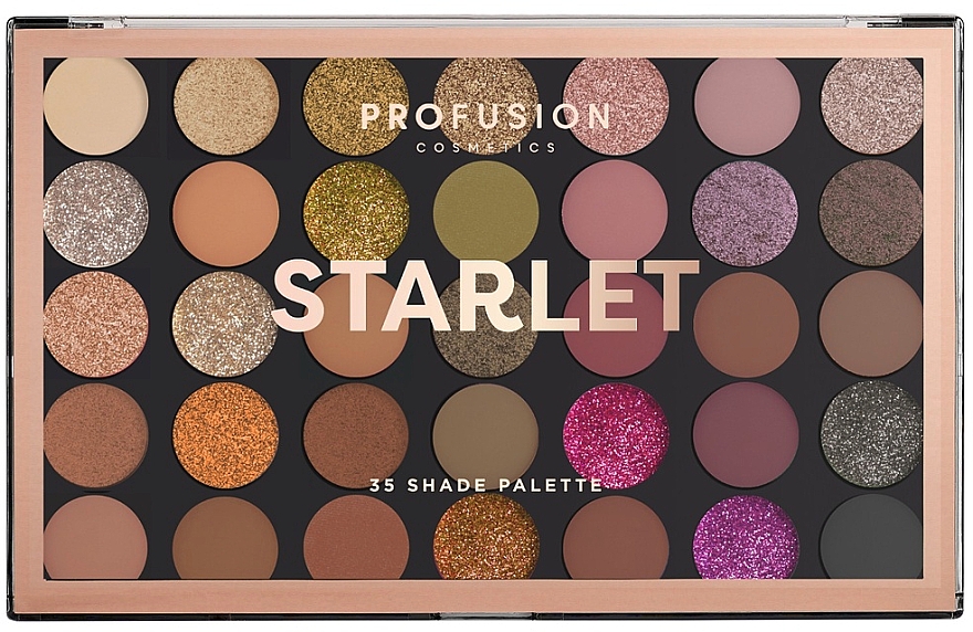 Палетка теней для век - Profusion Cosmetics Starlet 35 Shade Eyeshadow Palette — фото N1