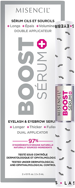 Бустер-сыворотка для роста ресниц и бровей - Misencil Eyelash & Eyebrow Boost Serum  — фото N1