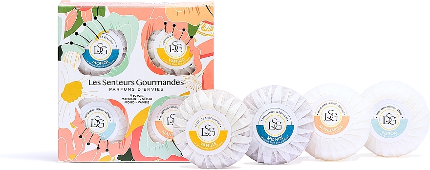 Les Senteurs Gourmandes Soap Gift Set - Набор (soap/4x70g) — фото N1