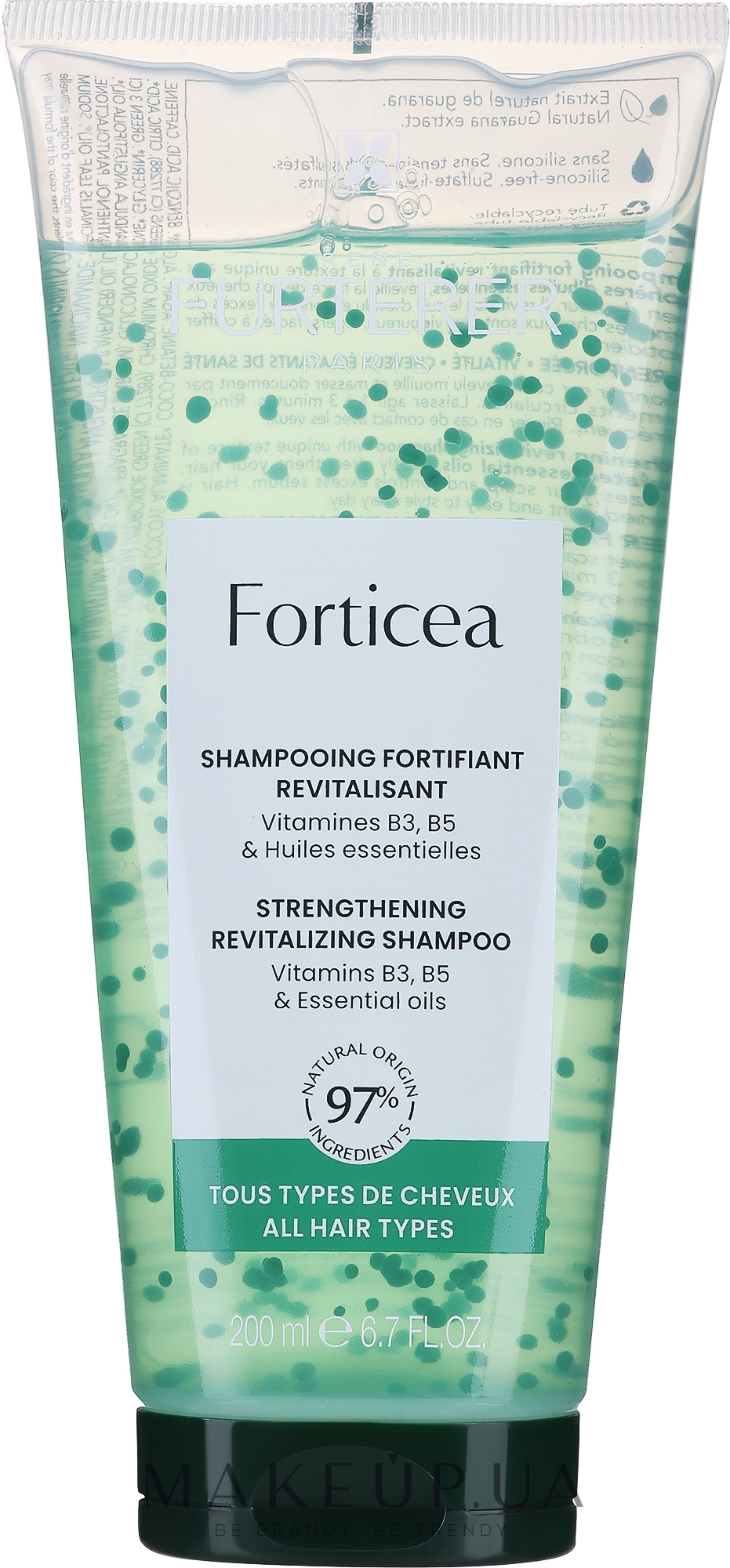 Укрепляющий восстанавливающий шампунь - Rene Furterer Forticea Strenghtening Revitalizing Shampoo — фото 200ml
