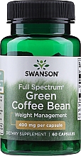 Пищевая добавка "Экстракты зеленого кофе", 400 мг - Swanson Full Spectrum Green Coffee Bean — фото N1