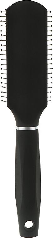 Масажна щітка для волосся чорного кольору - Titania Salon Professional — фото N2