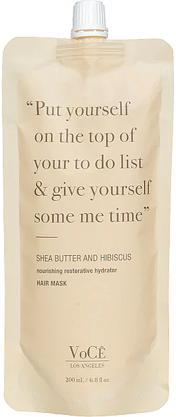 Маска для волос с маслом ши и гибискусом - VoCê Haircare Shea Butter And Hibiscus Mask — фото N1
