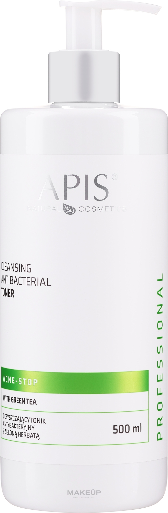 Тонік з екстрактами зеленого чаю для обличчя - APIS Professional Cleansing Antibacterial Tonic — фото 500ml